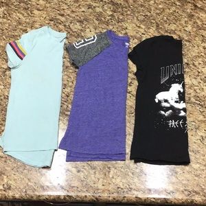 Girls Graphic-T and Reg T-shirt. Used. 3 for $9